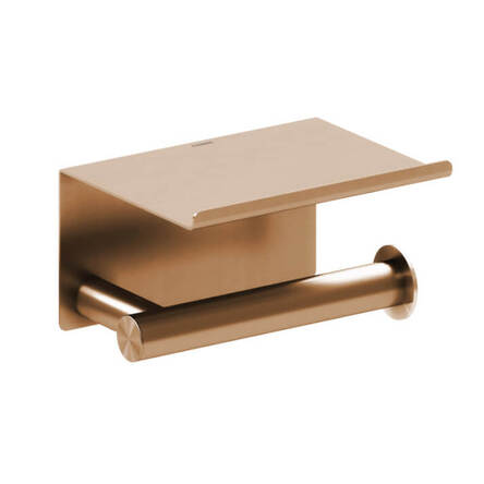 Тримач туалетного паперу з поличкою Cosmic Architect, BRUSHED COPPER PVD (WJC235A0059054)
