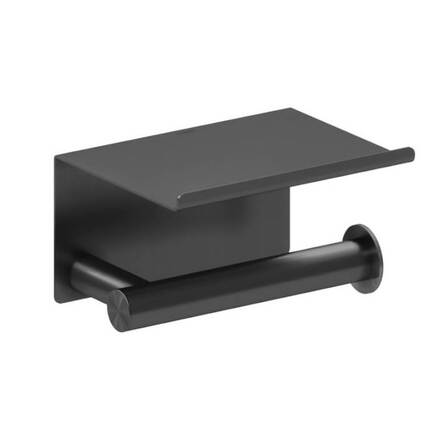 Тримач туалетного паперу з поличкою Cosmic Architect, BRUSHED BLACK PVD (WJC235A0059055)