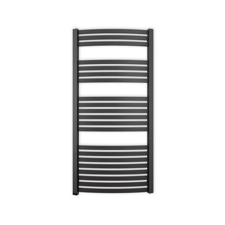 Сушка для рушників електрична Terma Dexter, 122x50 см, з тіном One, праве приховане підключення, чорний матовий (WLDEX122050K9M5E8OTPMX0)