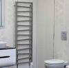 Полотенцесушитель електричний Terma ZigZag 1070х500, підключення зліва, з виделкою, білий (WLZIG107050KS96E1OKXU)