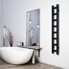 Полотенцесушитель електричний Terma Easy One 1280х200, підключення справа, без вилки, чорний (WWEAN128020K9M5E8P)