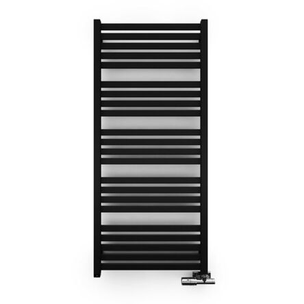 Сушка для рушників електричний Terma Marlin One 1185х530 підключення зліва, без вилки, чорний (WWMRN118053K9M5E1P)
