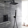 Верхній душ Paffoni SYNCRO KING 300x300mm, чорний (ZSOF078NO)
