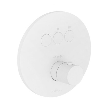 Термостат для душу Paffoni Compact box прихованого монтажу (3 функції), Bianco Opaco (CPT019BO)