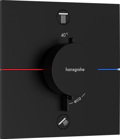 Hansgrohe SHOWERSELECT COMFORT E термостат для 2 споживачів, прихований монтаж, колір чорний - 15572670
