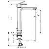 Hansgrohe REBRIS S змішувач для умивальника 240, CoolStart - 72580000