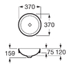 Умивальник ROCA INSPIRA A32752R650, бежевий - A32752R650