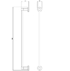 полотенцедержатель Omnires Modern Project brushed brass (MP60214BSB)