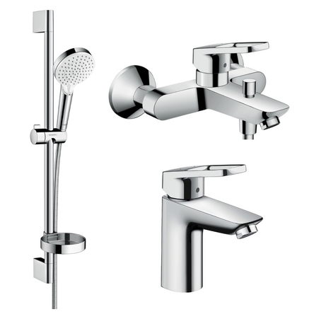 Hansgrohe Logis Loop Набiр змiшувачiв для ванни, умивальник 100 (71151000+71244000+26553400) - 1062019