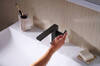 Hansgrohe TECTURIS E змішувач для умивальника 110, одноважільний, CoolStart, push-open, колір чорний матовий - 73020670