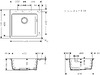 Hansgrohe S510-F450 мойка для кухни, встроенная, 54*49см, цвет серый камень - 43312290