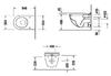 Duravit STARCK 3 унітаз підвісний 36Х54 см - 2200090000