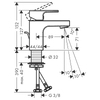 Hansgrohe VERNIS SHAPE змішувач для умивальника 70, чорний матовий - 71560670