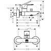 Hansgrohe REBRIS E змішувач для ванни, чорний матовий - 72450670