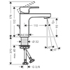 Hansgrohe VERNIS SHAPE змішувач для умивальника 100, чорний матовий - 71561670