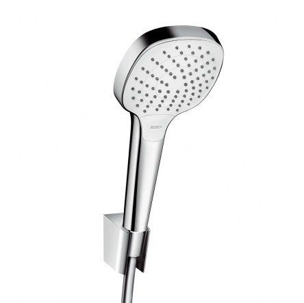 Hansgrohe Croma Select E Vario Porter Ручний душ, з утримувачем і шлангом  1,6м, колiр білий - 26413400