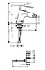 Hansgrohe Planis Steel Optic Смеситель для биде, однорычажный - 14082800