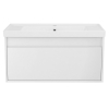 Imprese LABE комплект меблів 80см, білий: тумба підвісна, 1 ящик + умивальник накладний арт i110302 - f3214W
