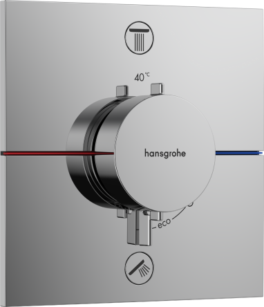 Hansgrohe SHOWERSELECT COMFORT E термостат для 2 споживачів, прихований монтаж, колір хром - 15572000