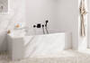 Hansgrohe TECTURIS E вилив на ванну, виступ 210мм, настінний монтаж, колір чорний - 73410670