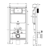 Volle MASTER EVO інсталяція для унітазу 3в1 (інсталяція, кріплення, прокладка) - 212010