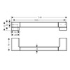 Поручень для ванної кімнати Hansgrohe ADDSTORIS 41744000, хром - 41744000
