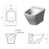 Ravak Чаша підвісного унітазу WC CLASSIC RIMOFF - X01671
