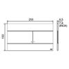 OLI Кнопка змиву SLIM 3/6 біла (659041) - 659041
