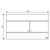OLI Кнопка змиву SLIM 3/6 хром мат (659046) - 659046