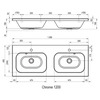 Ravak Раковина CHROME 1200, подвійний - XJG01112000