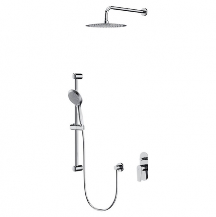 Cersanit Душова система MODUO ванна/душ (зміш.+стійка1.5м+верх.душ+лійка(3пол)+шланг) хром - S952-011