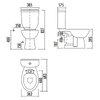 Creavit Чаша унітазу SEDEF, гор.злив д/кутового бачка (SD310.001) - SD310-11CB00E-0000