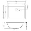 Jaquar Раковина Continental 48х36,5, прямокутна, врізна - CNS-WHT-701
