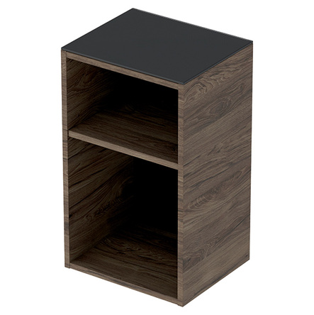 Geberit Шафка SMYLE SQUARE 36см, з однією полицею, відкрита, темний горіх - 500.358.JR.1