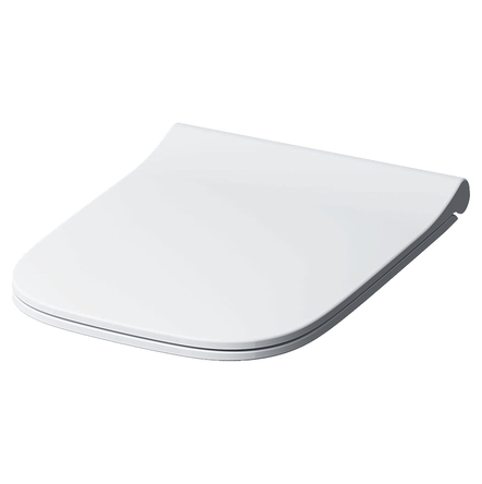 Geberit Сидіння SMYLE SQUARE slim, тип Sandwich, прямокутне, дюропласт, повільне падіння - 500.240.01.1