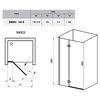Ravak Душ. двері SMSD 2-120 B-R, transparent, хром - 0SPGBA00Z1