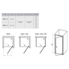 Ravak Душ. двері PDOP 1-80 transparent, білий/хром, скло - 03G40100Z1