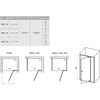 Ravak Душ. двері PDOP 2-100 transparent, проф. чорний. скло - 03GA0300Z1