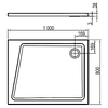 Ravak Піддон GIGANT PRO 10*, 100x80, лівий - XA05A40101L