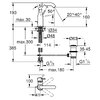 Grohe Змішувач ESSENCE раковина, М, обертовий вилив, хром - "24173001"
