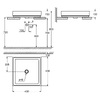 Grohe Раковина CUBE 40см, на столешню, б/о, покриття PureGuard, EXL - "3948200H"