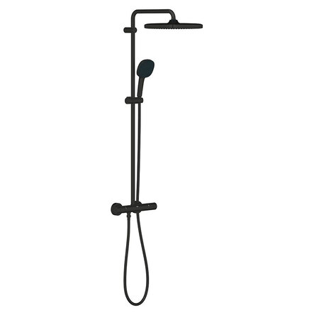 Grohe TEMPESTA SYSTEM CUBE душова система 250 з термостатом, колір чорний матовий - 266892431