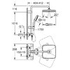 Grohe TEMPESTA SYSTEM CUBE душова система 250 з термостатом, колір чорний матовий - 266892431