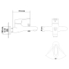 RJ NARCIZ змішувач для ванної хром 40мм - RBZ100-3