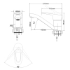 RJ NARCIZ змішувач для кухні вилив 16см хром 40мм - RBZ100-6K