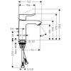 Hansgrohe Metris Змішувач для раковини 110 одноважільний, хром - 31080000