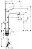 Hansgrohe Metris 200 Змішувач для раковини, одноважільний - 31183000