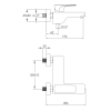 Imprese VALTICE змішувач для ванни, хром, 35 мм - 10320