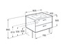 Roca VICTORIA BASIC MODULAR шафка з двома ящиками 79см, колір білий - A856576806