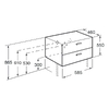 Roca VICTORIA BASIC MODULAR шафка з двома ящиками 59см, колір білий - A856575806
